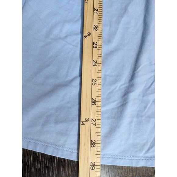 Talbots Blue Cotton Modal Tunic Top Women's Size Large - Picture 6 of 7